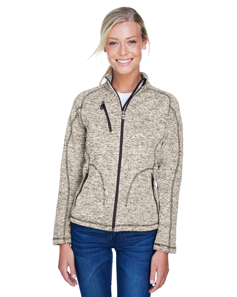 north end 78669 ladies' peak sweater fleece jacket Front Fullsize