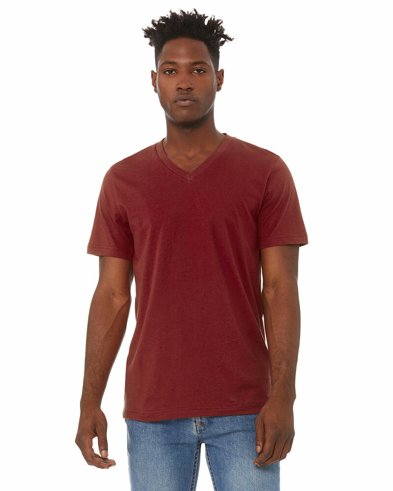 Bella + Canvas 3005 Unisex Jersey Short-Sleeve V-Neck T-Shirt Front Fullsize"