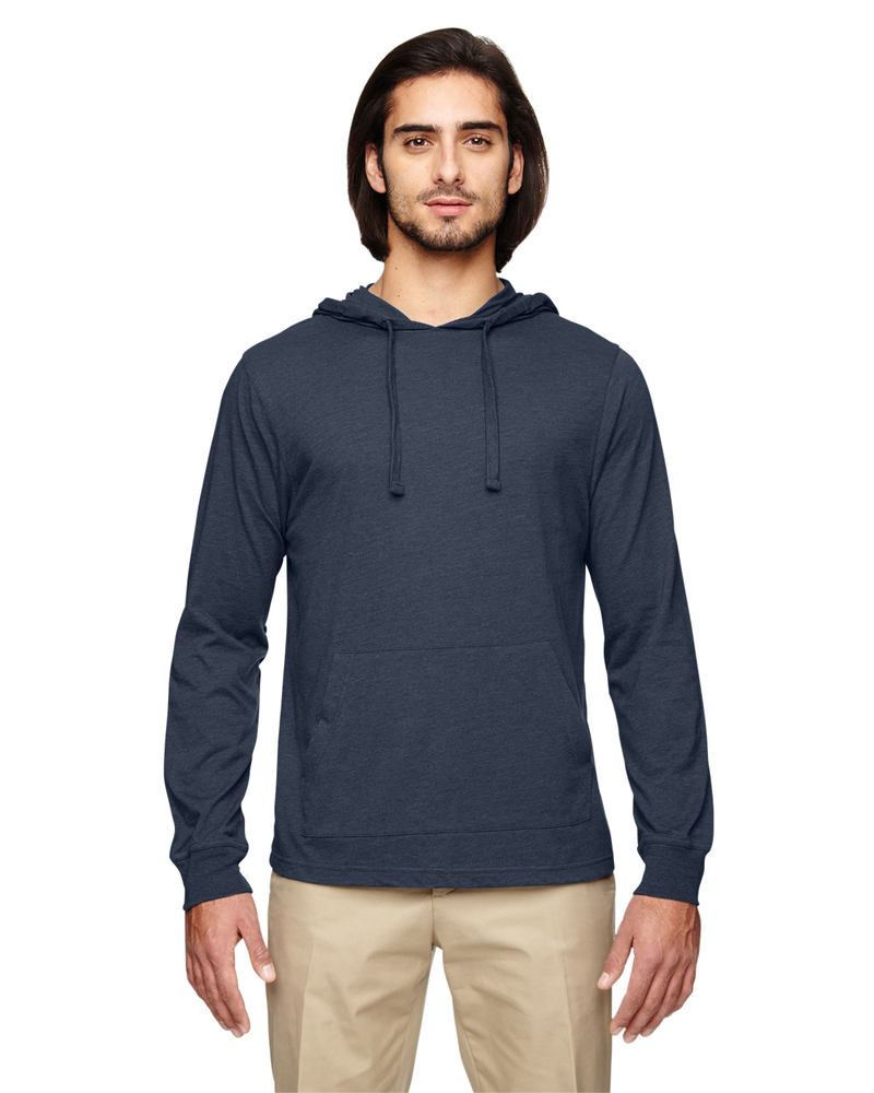 econscious ec1085 unisex eco blend long-sleeve pullover hooded t-shirt Front Fullsize