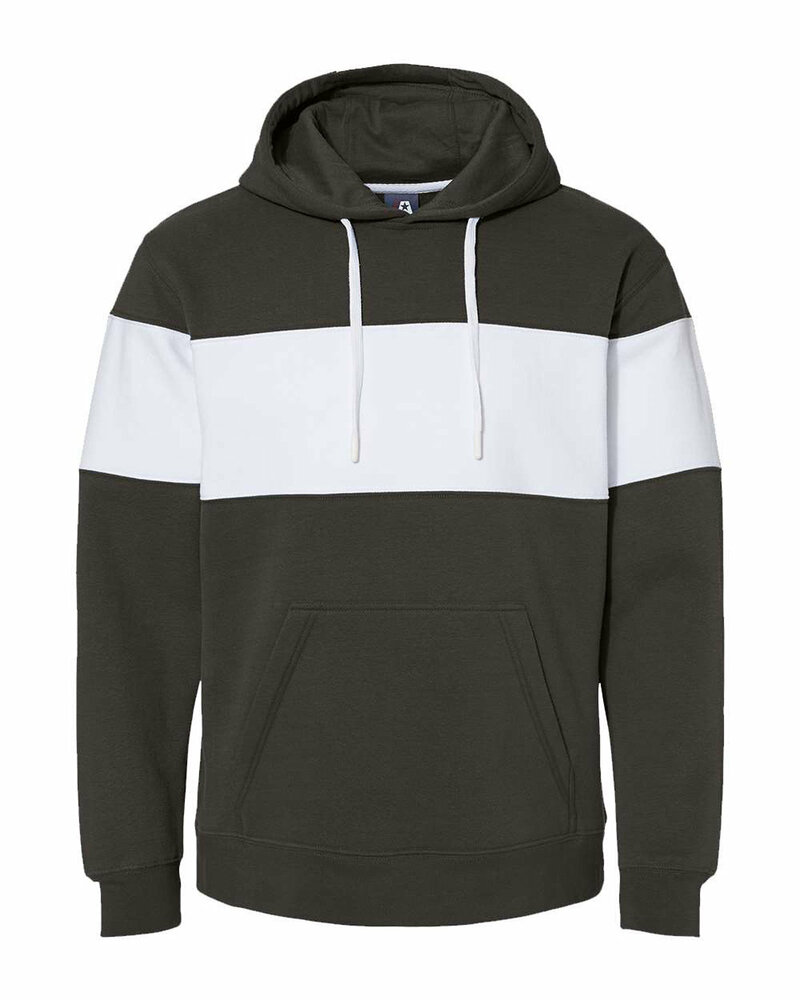 J America 8644 Men's Varsity Pullover Hooded Sweatshirt Front Fullsize"