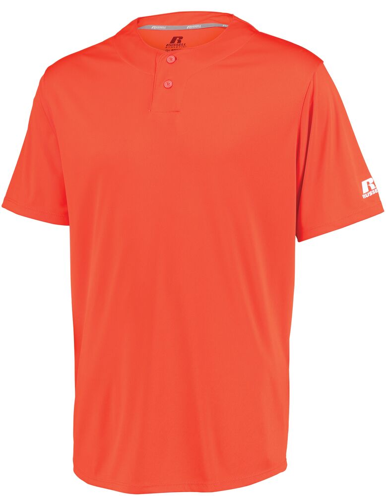 Russell Athletic 3R7X2M Performance Two-Button Solid Jersey Front Fullsize"