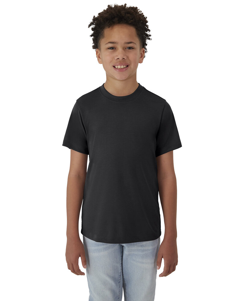 hanes 484y youth cool-dri cotton touch t-shirt Front Fullsize