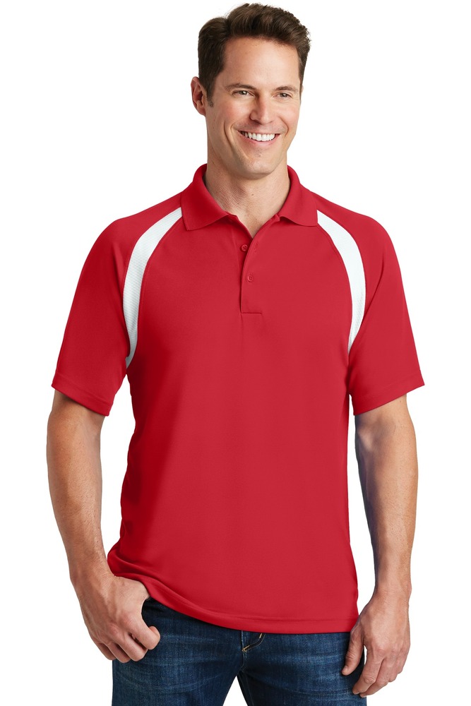 Sport-Tek T476 Dry Zone ® Colorblock Raglan Polo Front Fullsize"