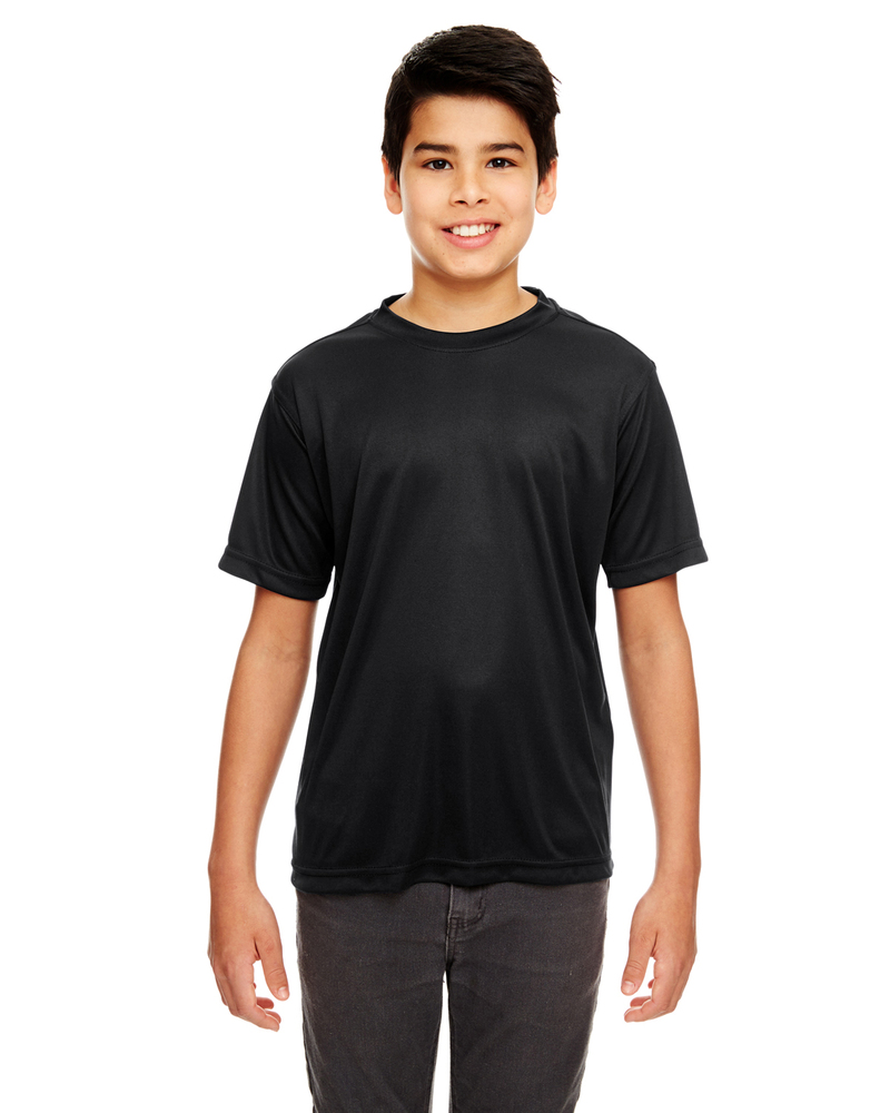 ultraclub 8620y youth cool & dry basic performance t-shirt Front Fullsize