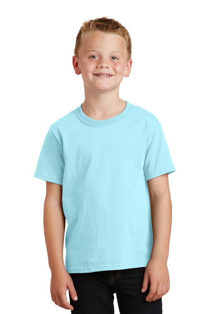 port & company pc099y youth beach wash ™ garment-dyed tee Front Fullsize