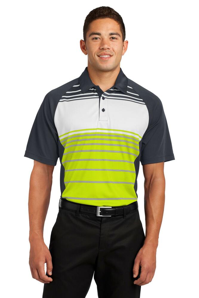 Sport-Tek ST600 Dry Zone ® Sublimated Stripe Polo Front Fullsize"