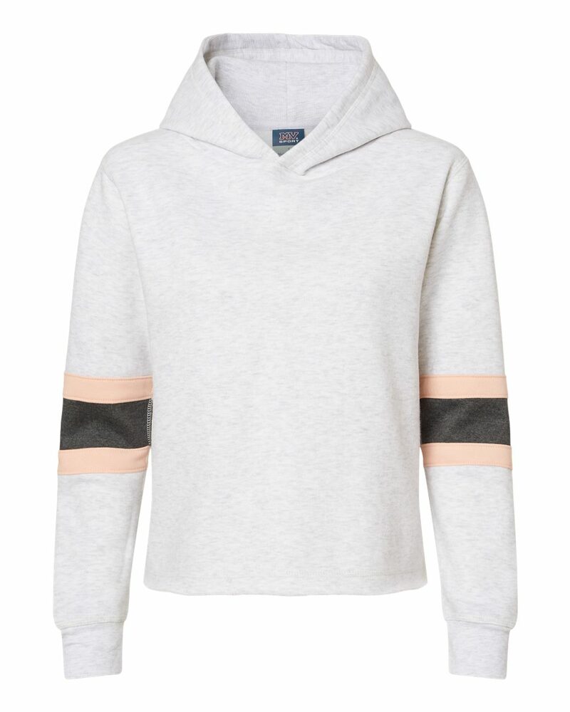 mv sport w22135 women's sueded fleece thermal lined hooded sweatshirt Front Fullsize
