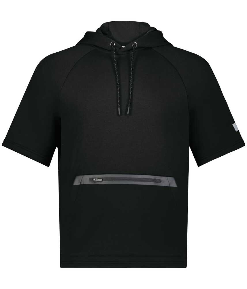 Russell Athletic R24TFM Legend Short Sleeve Tech Fleece Hoodie Front Fullsize"