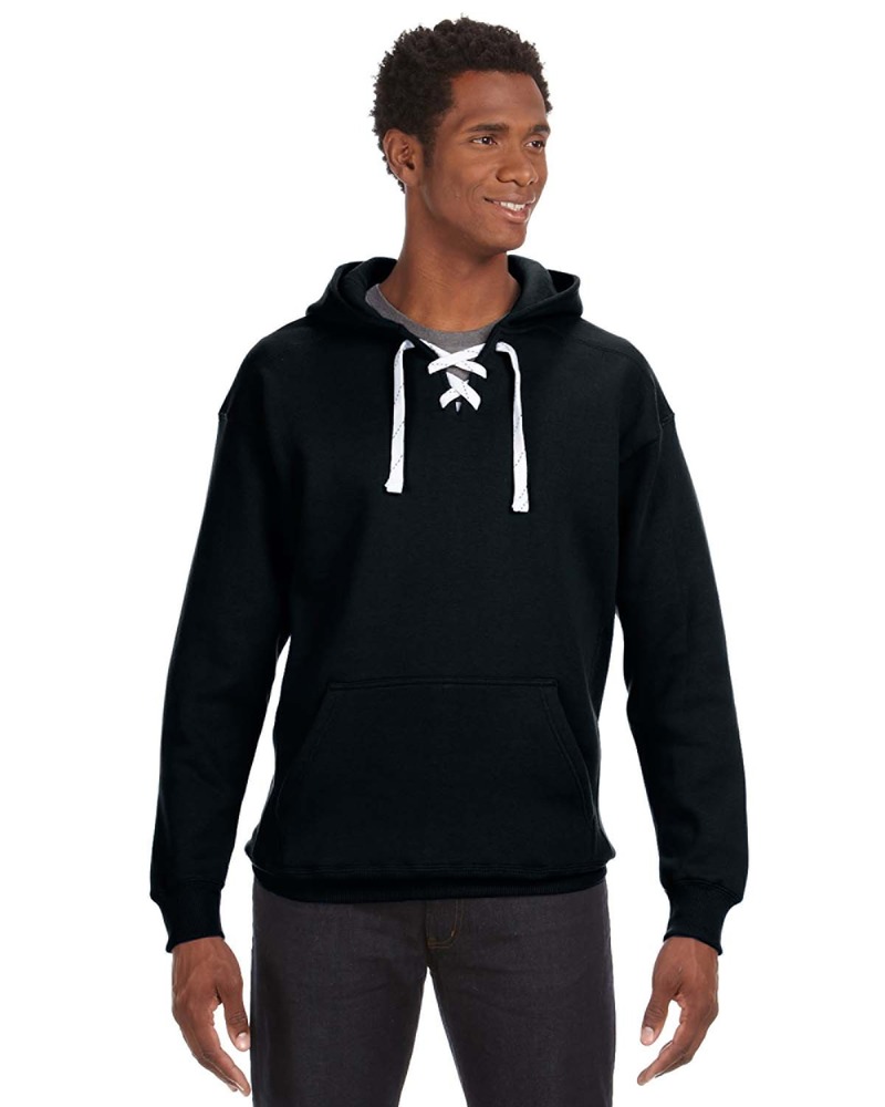 j america ja8830 adult sport lace hooded sweatshirt Front Fullsize