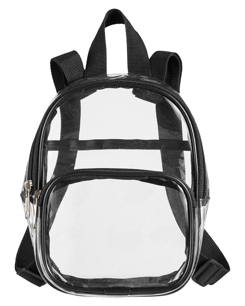 bagedge be268 unisex clear pvc mini backpack Front Fullsize
