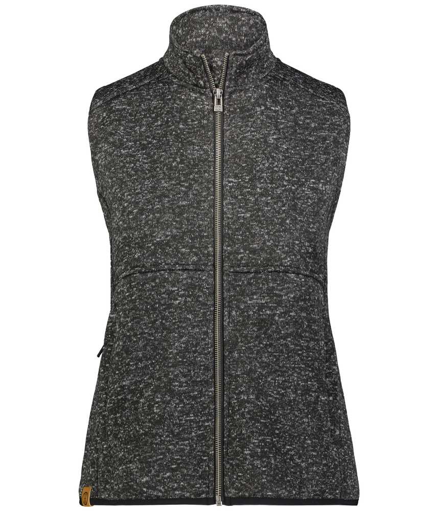 Holloway 223742 Ladies Alpine Sweater Fleece Vest Front Fullsize"