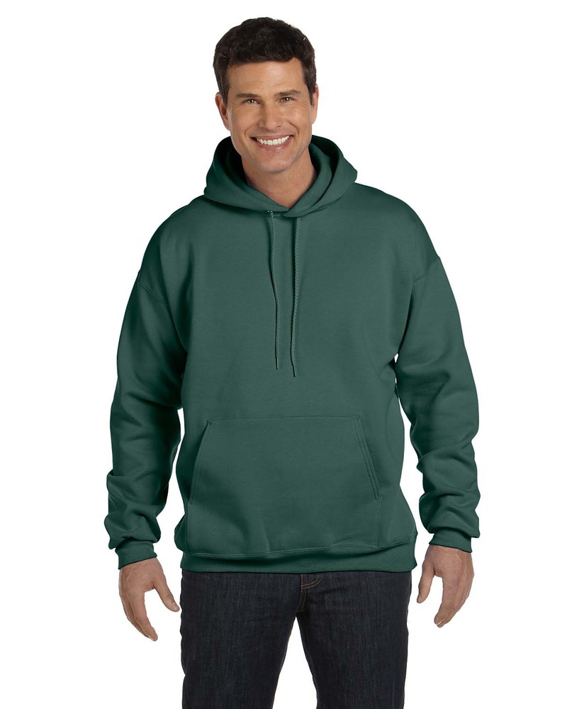 hanes f170 adult 9.7 oz. ultimate cotton® 90/10 pullover hooded sweatshirt Front Fullsize