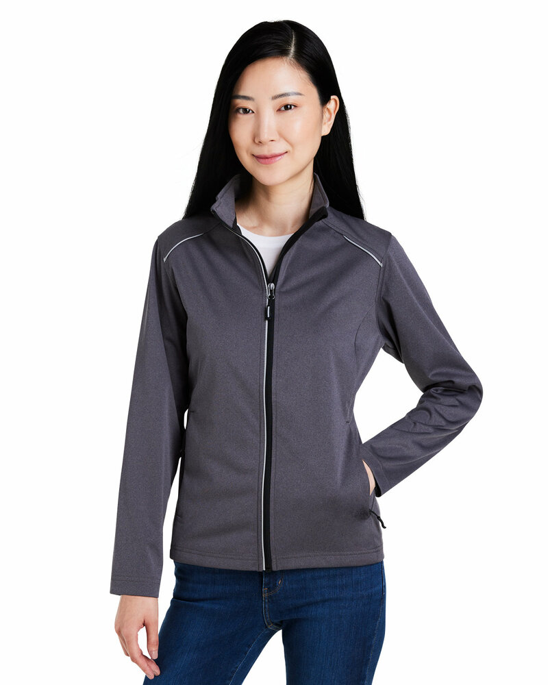CORE365 CE708W Ladies' Techno Lite Three-Layer Knit Tech-Shell Front Fullsize"