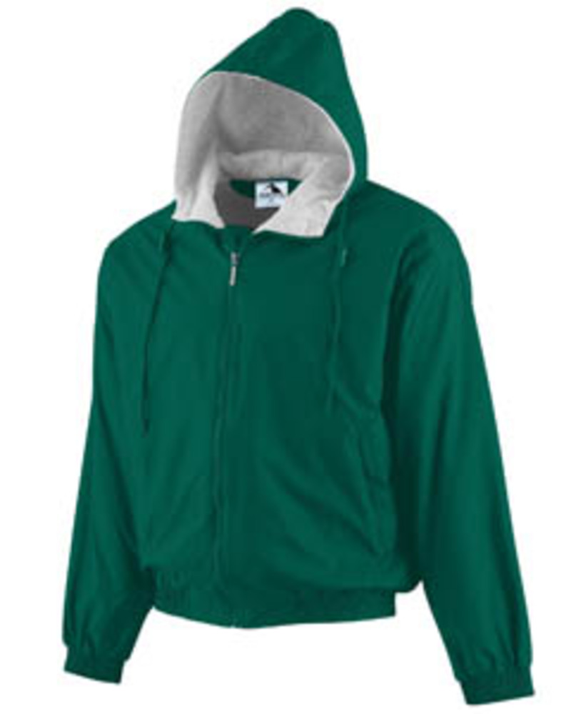 Augusta Sportswear 3280 Hooded Taffeta Jacket/Fleece Lined Front Fullsize"