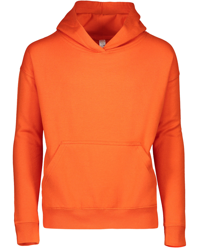 LAT 2296 Youth Pullover Fleece Hoodie Front Fullsize"