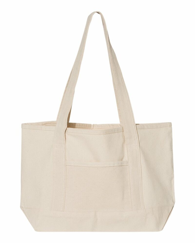 q-tees q125800 20l small deluxe tote Front Fullsize