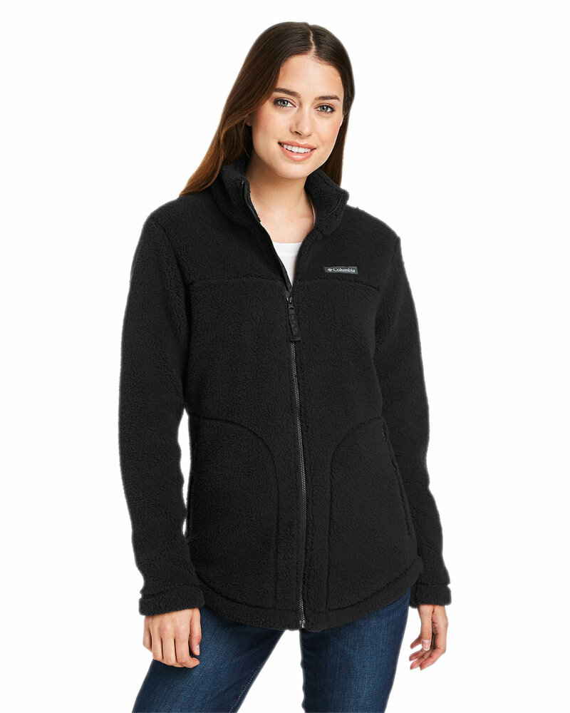 columbia 1939901 ladies' west bend™ sherpa full-zip fleece jacket Front Fullsize