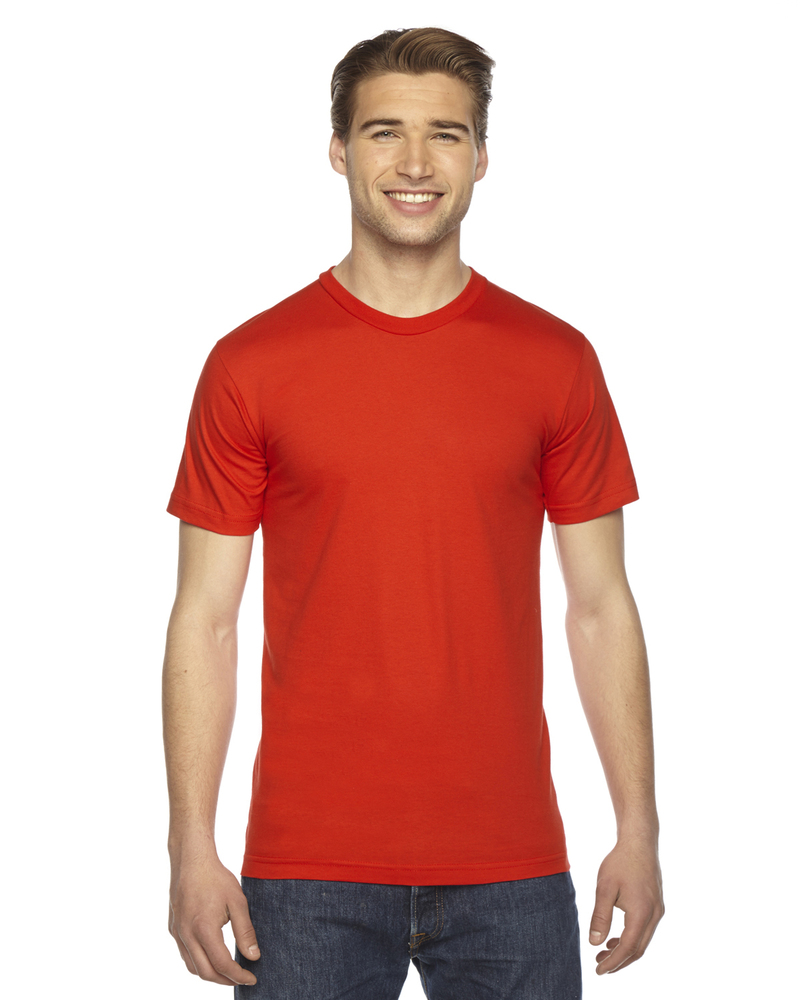American Apparel 2001USA Unisex Fine Jersey Short-Sleeve T-Shirt Front Fullsize"