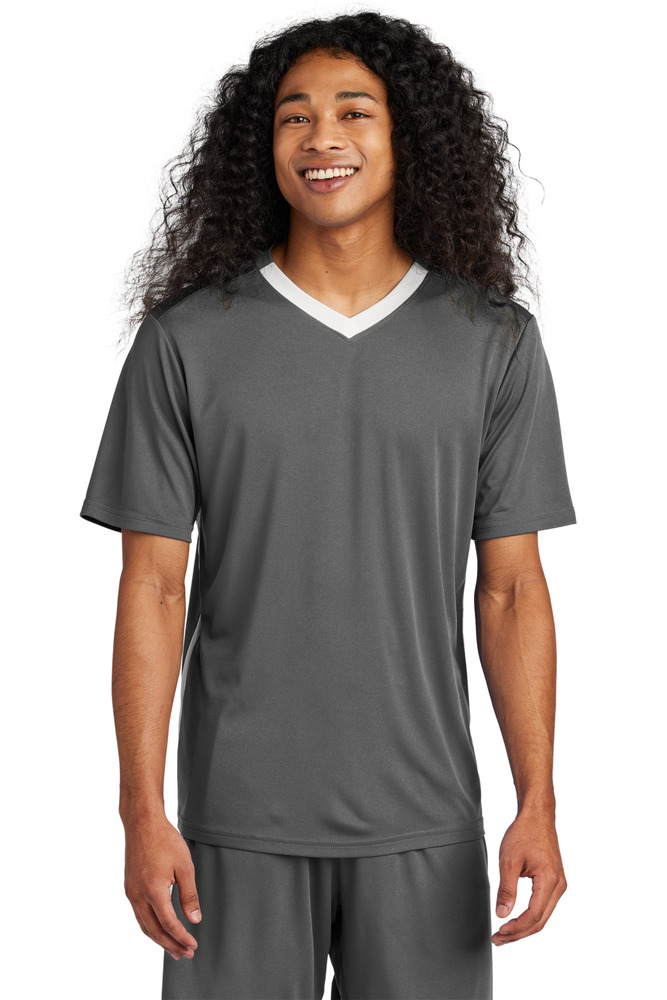 sport-tek st101 competitor ™ united v-neck Front Fullsize