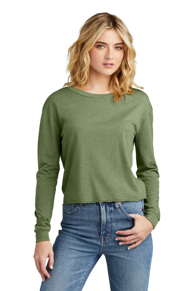 district dt141 women's perfect tri ® midi long sleeve tee Front Fullsize