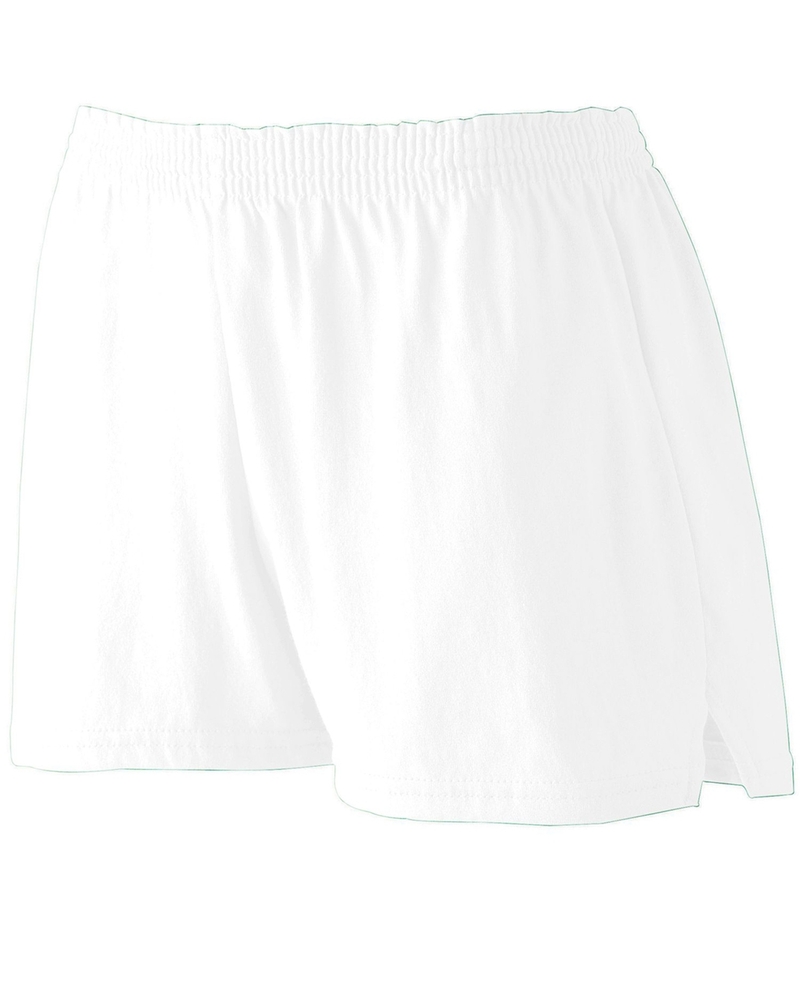 augusta sportswear 987 ladies junior fit jersey shorts Front Fullsize