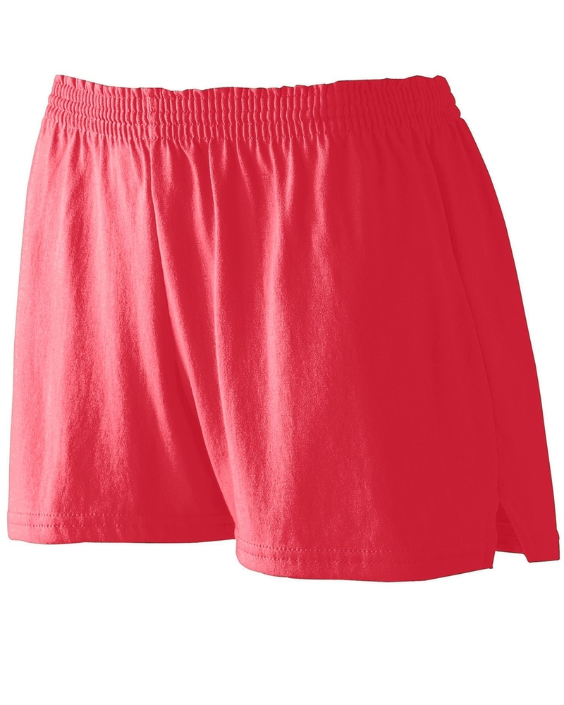 augusta sportswear 987 ladies junior fit jersey shorts Front Fullsize