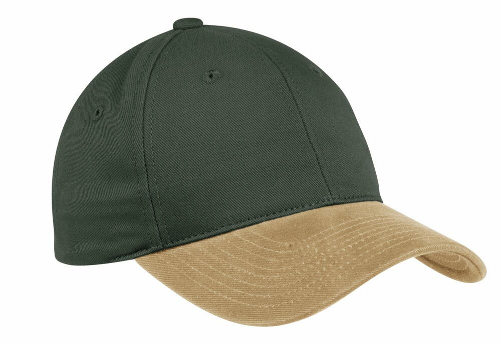 Port Authority C815 Two-Tone Brushed Twill Cap Front Fullsize"