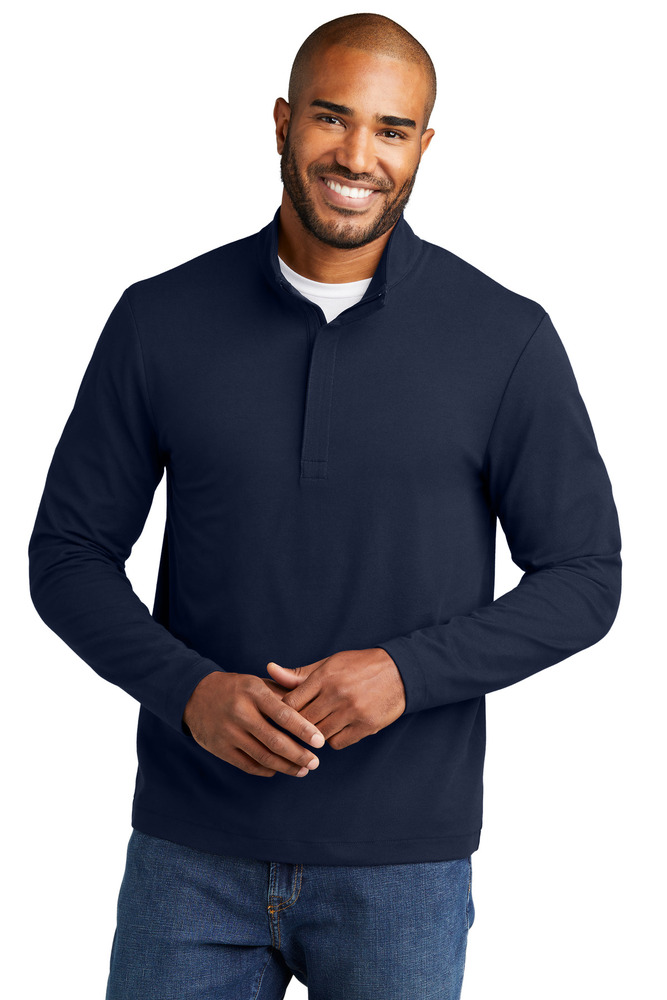 port authority k829 fairway stretch 1/4-zip Front Fullsize