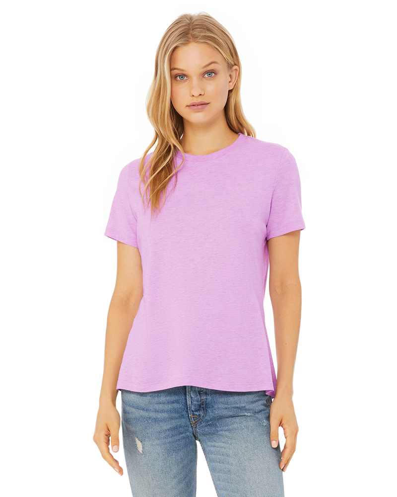 Bella + Canvas 6400CVC Ladies' Relaxed Heather CVC Short-Sleeve T-Shirt Front Fullsize"