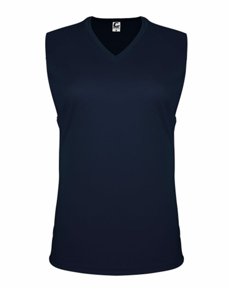 c2 sport 5663 women's sleeveless v-neck t-shirt Front Fullsize