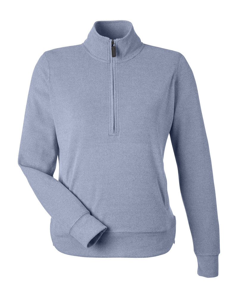 j america 8762ja ladies' element fleece quarter-zip Front Fullsize