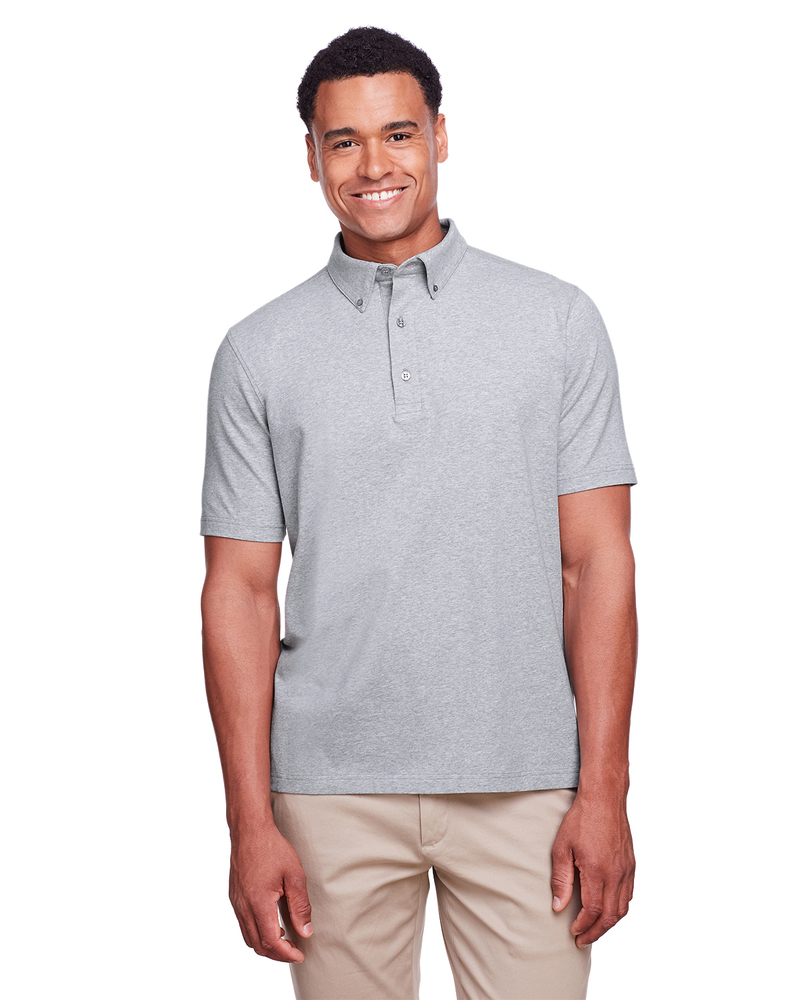 ultraclub uc105 men's lakeshore stretch cotton performance polo Front Fullsize