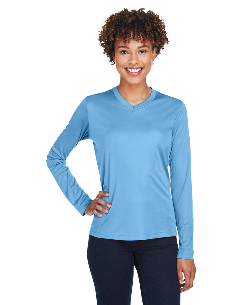 Team 365 TT11WL Ladies' Zone Performance Long-Sleeve T-Shirt Front Fullsize"