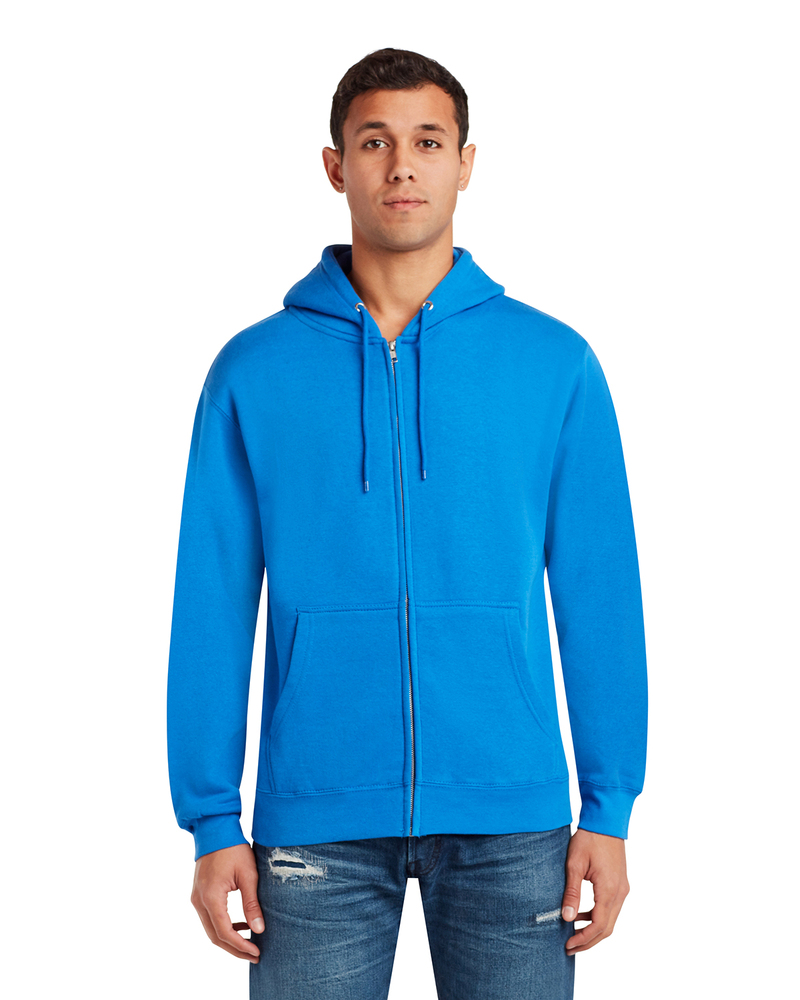 lane seven ls14003 unisex premium full-zip hooded sweatshirt Front Fullsize