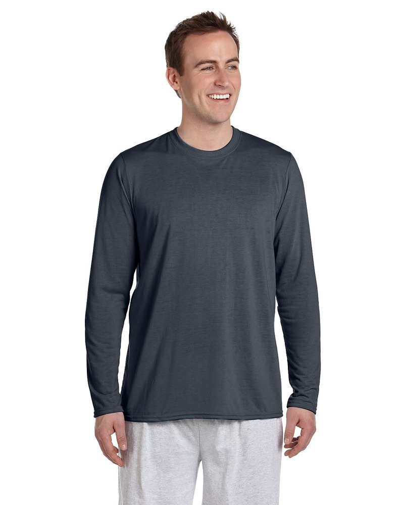 Gildan G424 Adult Performance® Adult 5 oz. Long-Sleeve T-Shirt Front Fullsize"
