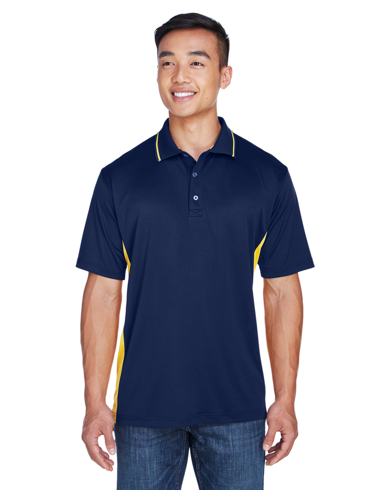 ultraclub 8406 men's cool & dry sport two-tone polo Front Fullsize