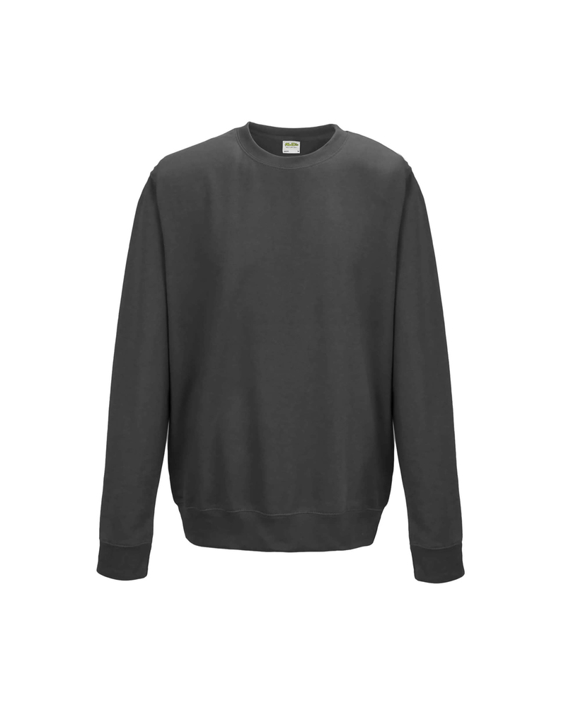 Just Hoods By AWDis JHA030 Adult Midweight College Crewneck Sweatshirt Front Fullsize"
