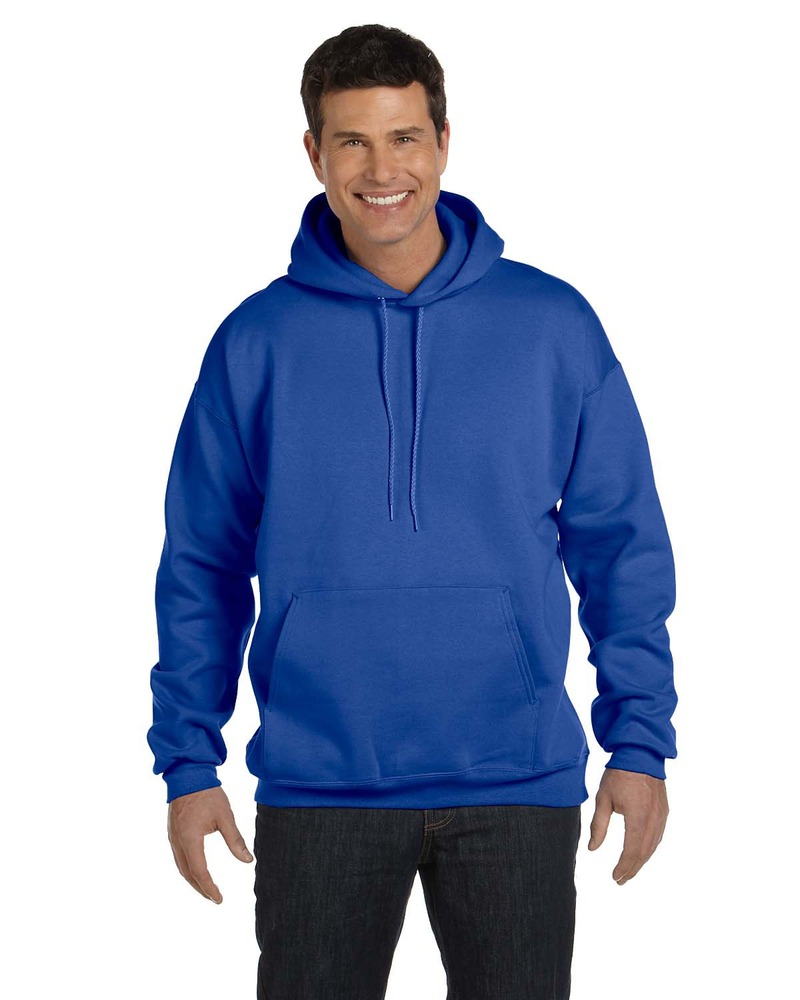 Hanes F170 Adult 9.7 oz. Ultimate Cotton® 90/10 Pullover Hooded Sweatshirt Front Fullsize"
