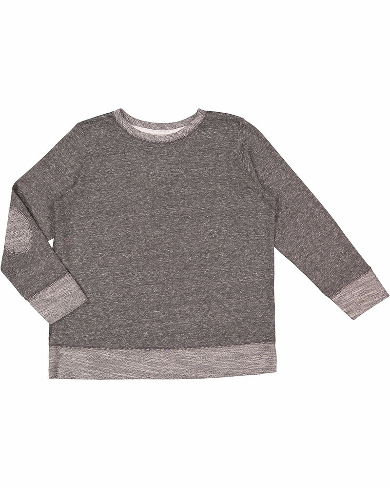 LAT 2279 Youth French Terry Long Sleeve Crewneck Sweatshirt Front Fullsize"