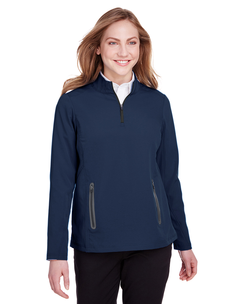 north end ne401w ladies' quest stretch quarter-zip Front Fullsize