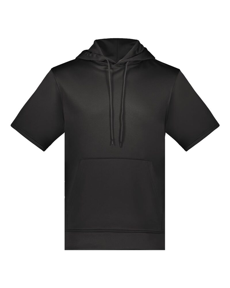 augusta sportswear 6871 wicking fleece short sleeve hoodie Front Fullsize