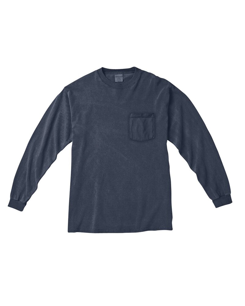 Comfort Colors C4410 Adult Heavyweight RS Long-Sleeve Pocket T-Shirt Front Fullsize"