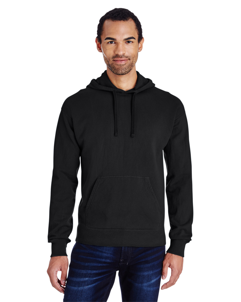 comfortwash by hanes gdh450 unisex 7.2 oz., 80/20 pullover hood sweatshirt Front Fullsize