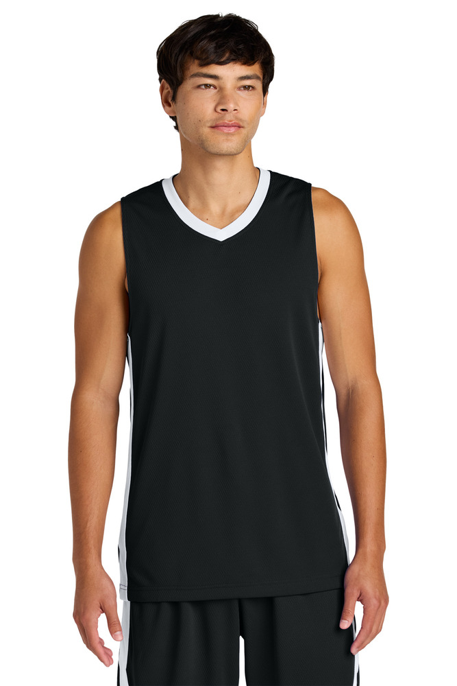 sport-tek st900 rival basketball rev jersey Front Fullsize