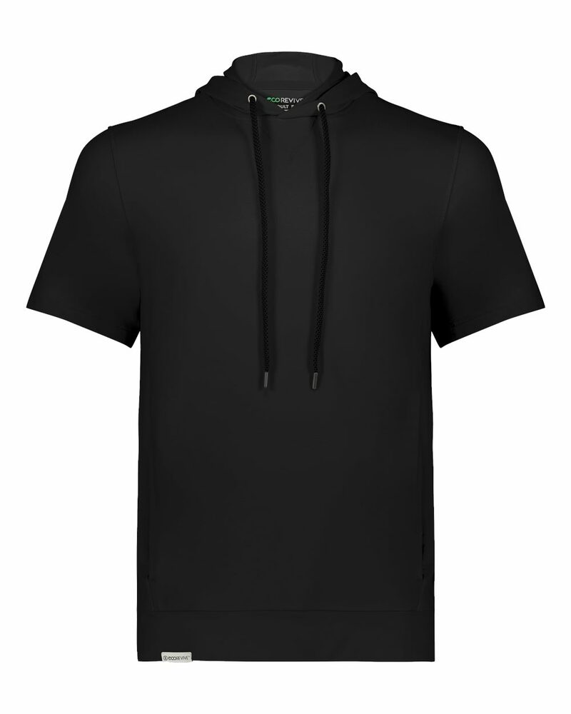 holloway 222505 eco revive™ ventura soft knit short sleeve hoodie Front Fullsize