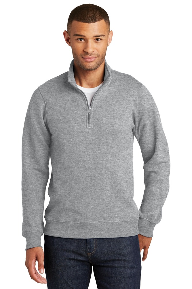 Port & Company PC850Q Fan Favorite Fleece 1/4-Zip Pullover Sweatshirt Front Fullsize"