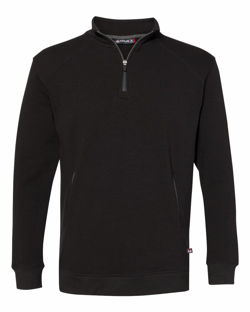 badger sport 1060 fitflex french terry quarter-zip sweatshirt Front Fullsize
