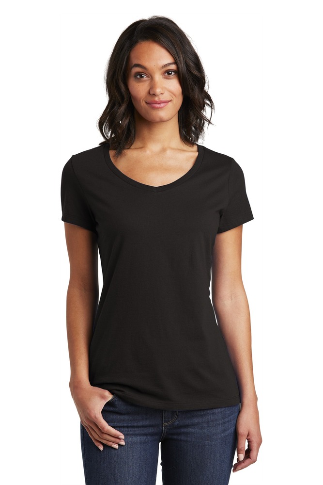 district dt6503 women's very important tee ® v-neck Front Fullsize