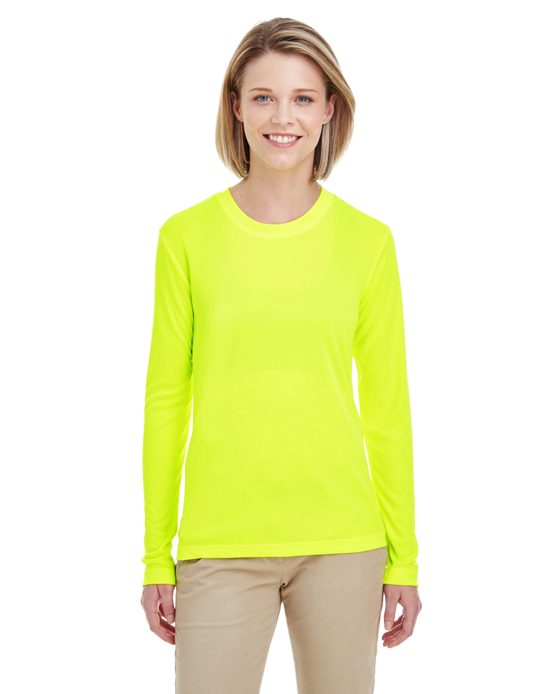 UltraClub 8622W Ladies' Cool & Dry Performance Long-Sleeve Top Front Fullsize"