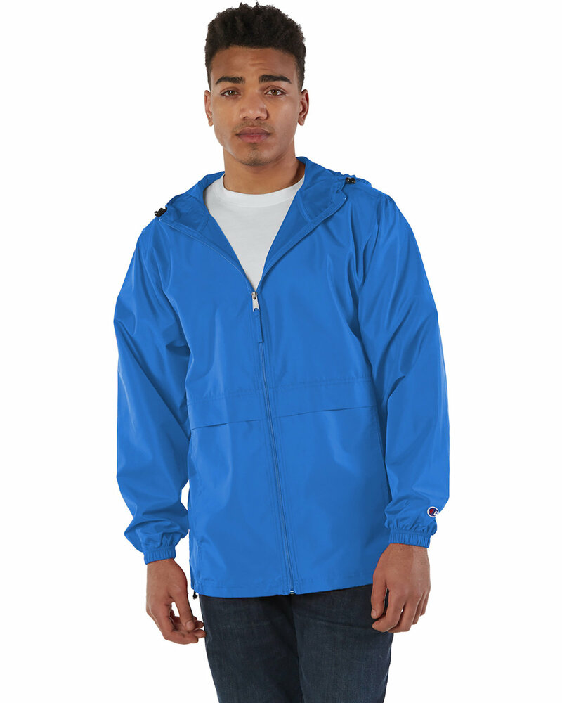 Champion CCO125 Adult Full-Zip Anorak Jacket Front Fullsize"